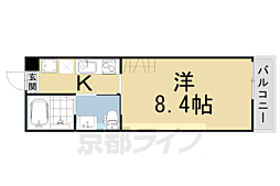 サンクトスコート五条室町 1Kの間取図画像
