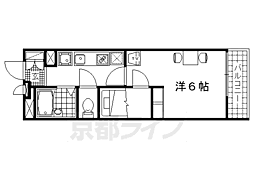 レオパレスALTA5 1Kの間取図画像
