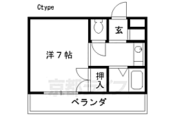 ハイム桃山 1Kの間取図画像