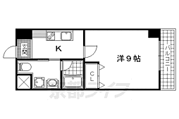 アール・ツー・コート 1Kの間取図画像
