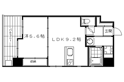 シルエラ御所南 1LDKの間取図画像