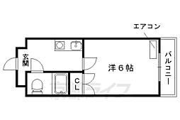 アヴァンセマルシマ 1Kの間取図画像