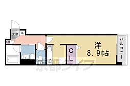 ボナレテラ吉文字 1Kの間取図画像