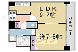 KDXレジデンス西大路 1LDKの間取図画像