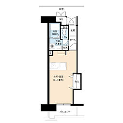 UR都市機構アーバンラフレ金山 1Kの間取図画像