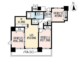 URアクシオス千種  ｜ 愛知県名古屋市中区新栄3丁目（賃貸マンション3LDK・26階・80.27㎡） その2