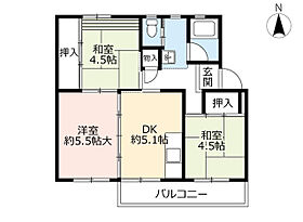 UR藤山台  ｜ 愛知県春日井市藤山台1丁目（賃貸マンション3DK・5階・47.99㎡） その2