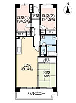 URリバピア中央台  ｜ 愛知県春日井市中央台8丁目（賃貸マンション3LDK・2階・72.32㎡） その2