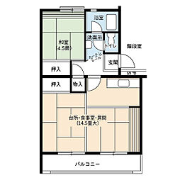 間取図画像 1LDK