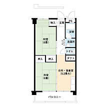 7階 / 2DK / 46.86㎡