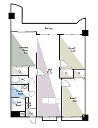 間取図画像 3LDK