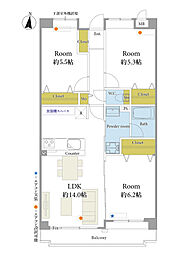 間取図画像 3LDK