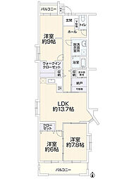 間取図画像 3SLDK