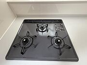 3口コンロで料理もはかどります。