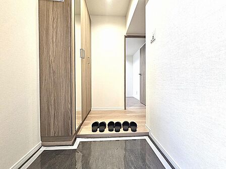 清潔感のある玄関。