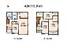 間取り：【4LDK+3WIC+FCL】家事がはかどる水回り集中設計！
