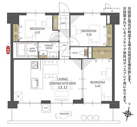 3LDK、最上階10階南東向きのお部屋で陽当たり良好+風通し良好！