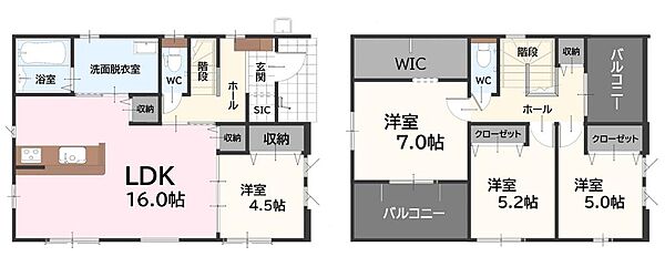 間取りを拡大表示