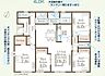 間取り：平屋ですがトイレが2つあり便利です！