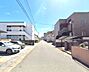 外観：前面道路写真。幅員6.2ｍでゆとりがあります！車の出し入れ楽々！