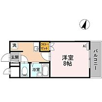 マンション　杏明館 307 ｜ 山口県宇部市山門１丁目1-20（賃貸マンション1K・3階・25.92㎡） その2