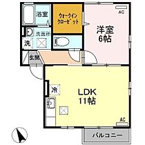 コンフォートヴィラ 102 ｜ 山口県宇部市宮地町7-2（賃貸アパート1LDK・1階・42.08㎡） その2