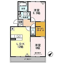 間取図画像 2LDK
