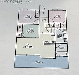 間取図画像 3LDK
