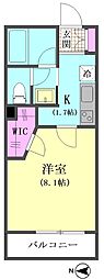 Alflat2 1Kの間取図画像