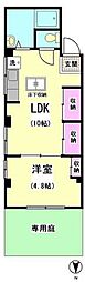 いなほビル 1LDKの間取図画像