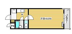 兵庫県加古川市米田町平津（賃貸マンション1K・3階・26.90㎡） その2