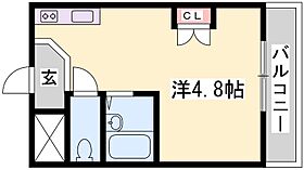 兵庫県姫路市白国４丁目（賃貸マンション1K・3階・18.63㎡） その2