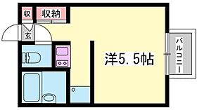 兵庫県姫路市飾磨区構３丁目（賃貸アパート1K・2階・19.87㎡） その2