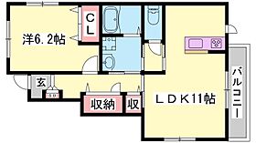 兵庫県加古川市加古川町粟津（賃貸アパート1LDK・1階・48.00㎡） その1