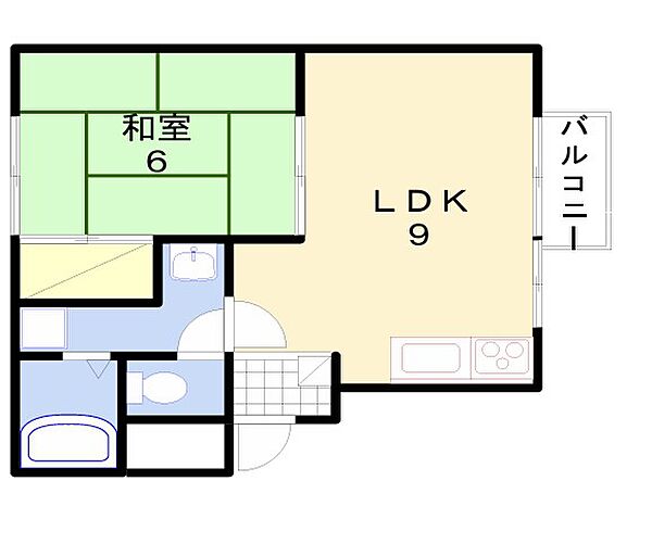 兵庫県姫路市城東町竹之門(賃貸アパート1LDK・1階・37.68㎡)の写真 その2