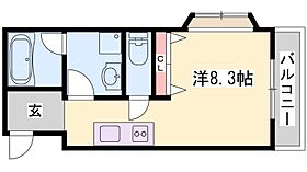 兵庫県姫路市飾磨区下野田１丁目（賃貸マンション1R・3階・19.65㎡） その2