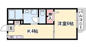 兵庫県姫路市上大野６丁目（賃貸アパート1K・1階・24.50㎡） その2