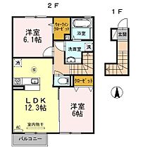 兵庫県西脇市野村町（賃貸アパート2LDK・2階・63.21㎡） その2