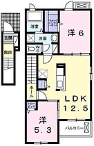 兵庫県赤穂市北野中（賃貸アパート2LDK・2階・57.32㎡） その2