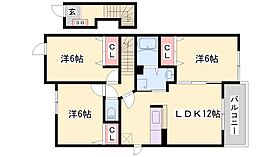 兵庫県相生市汐見台（賃貸アパート3LDK・2階・67.83㎡） その2