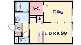 兵庫県姫路市網干区津市場（賃貸アパート1LDK・2階・40.92㎡） その2