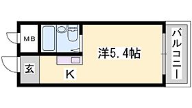 兵庫県姫路市北平野２丁目（賃貸マンション1K・4階・14.85㎡） その2