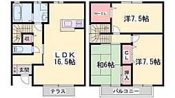 パークハイム壱番館C棟 3LDKの間取図画像