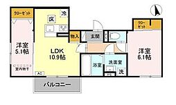 間取図画像 2LDK