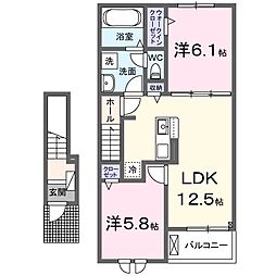 間取図画像 2LDK