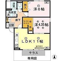 JAハイツ谷川I A棟 1階