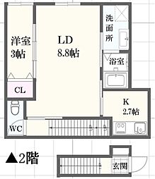 ボヌール妻鹿駅前 2階/202