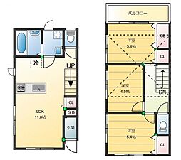エル・サッスーンYASHIRO 3LDKの間取図画像