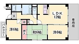 グレイスコート北条 3LDKの間取図画像