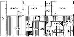 茜七番館 2LDKの間取図画像
